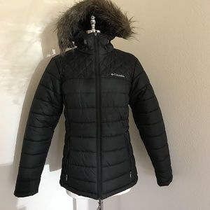 Columbia Black Down Alternative Puffer Coat S